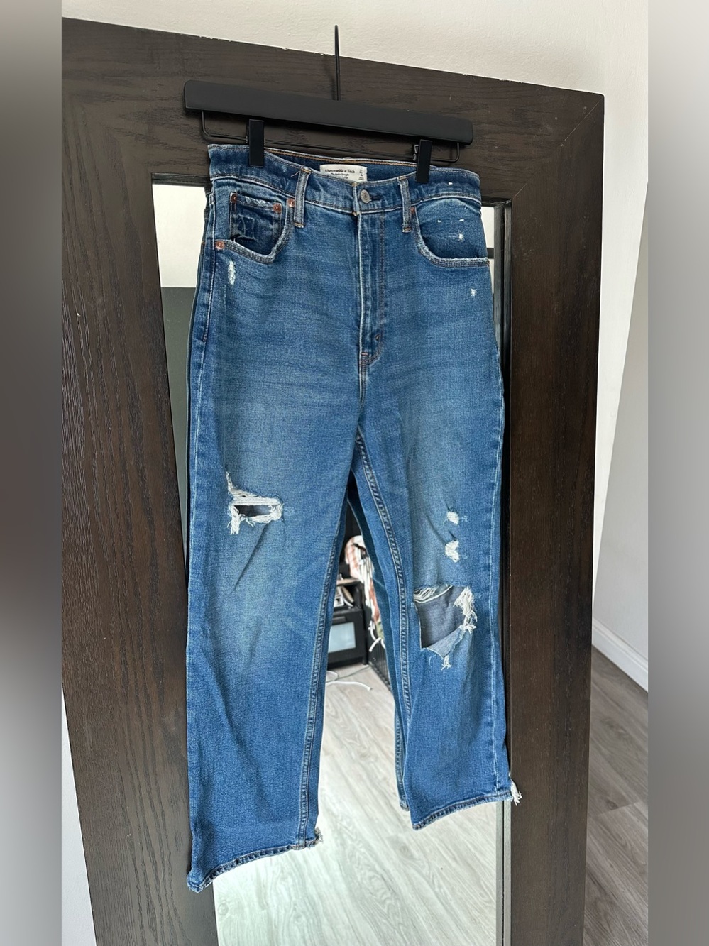 Abercrombie & Fitch The Ankle Straight Ultra High-Rise Curve Love Jeans 27/4R